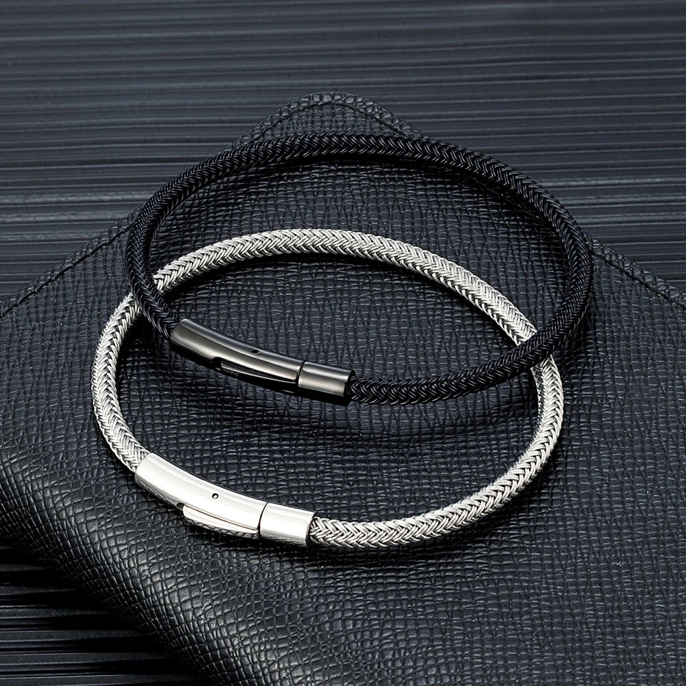 Wire rope bracelet for man
